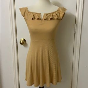 Aeropostale Size Small Yellow and White Dress‎
